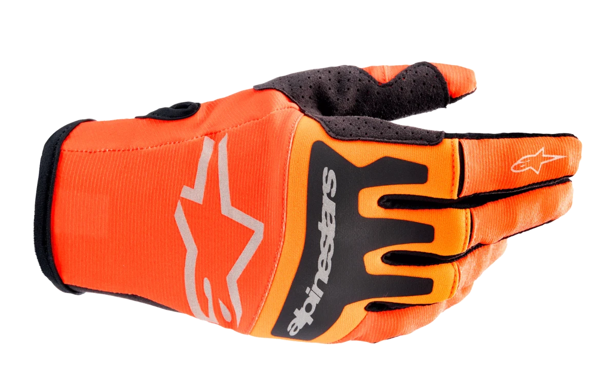 GUANTES ALPINESTARS TECHSTAR HOT ORANGE BLACK