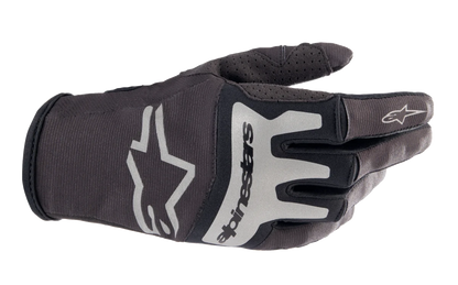 GUANTES ALPINESTARS TECHSTAR BLACK BRUSHED SILVER (REFLECTIVO)