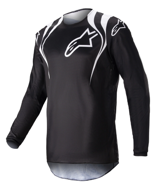 JERSEY ALPINESTARS FLUID NARIN BLACK WHITE